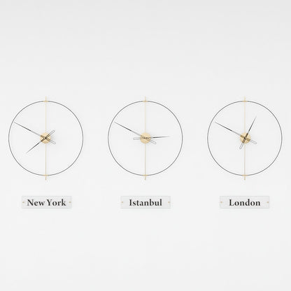 Massa World Time Zone Wall Clock Set – image 7