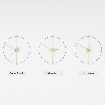 Massa World Time Zone Wall Clock Set – image 8