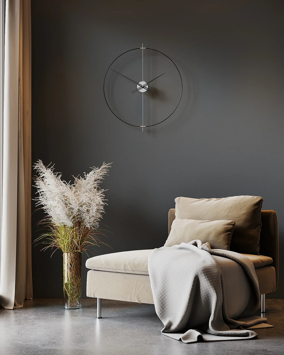 Massa Oversized Minimalist Wall Clock – image 4