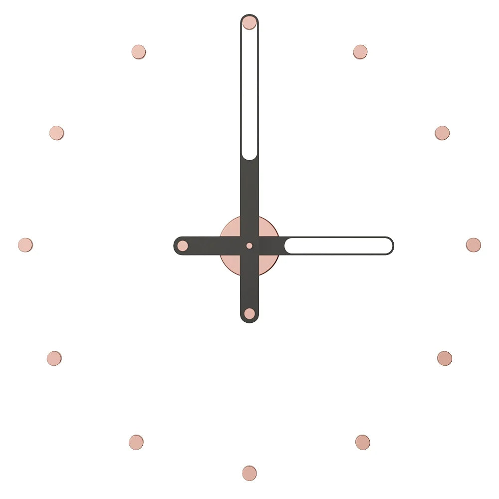 Nilo Index Wall Clock with Hour Markers – image 26
