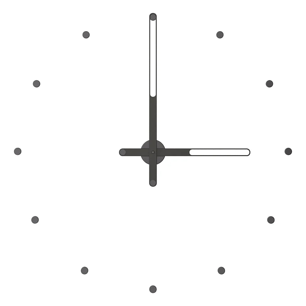 Nilo Index Wall Clock with Hour Markers – image 45