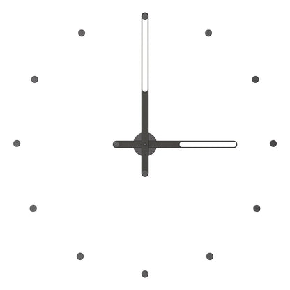 Nilo Index Wall Clock with Hour Markers – image 45