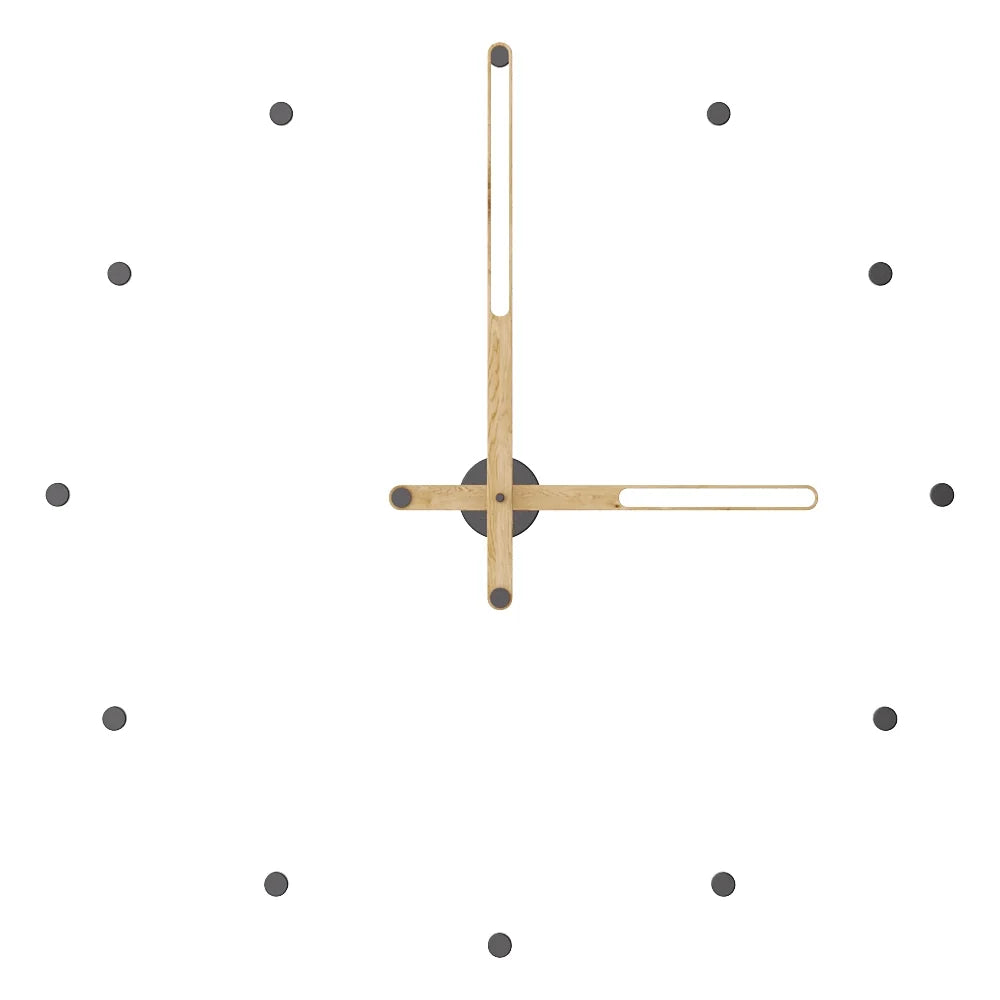 Nilo Index Wall Clock with Hour Markers – image 44