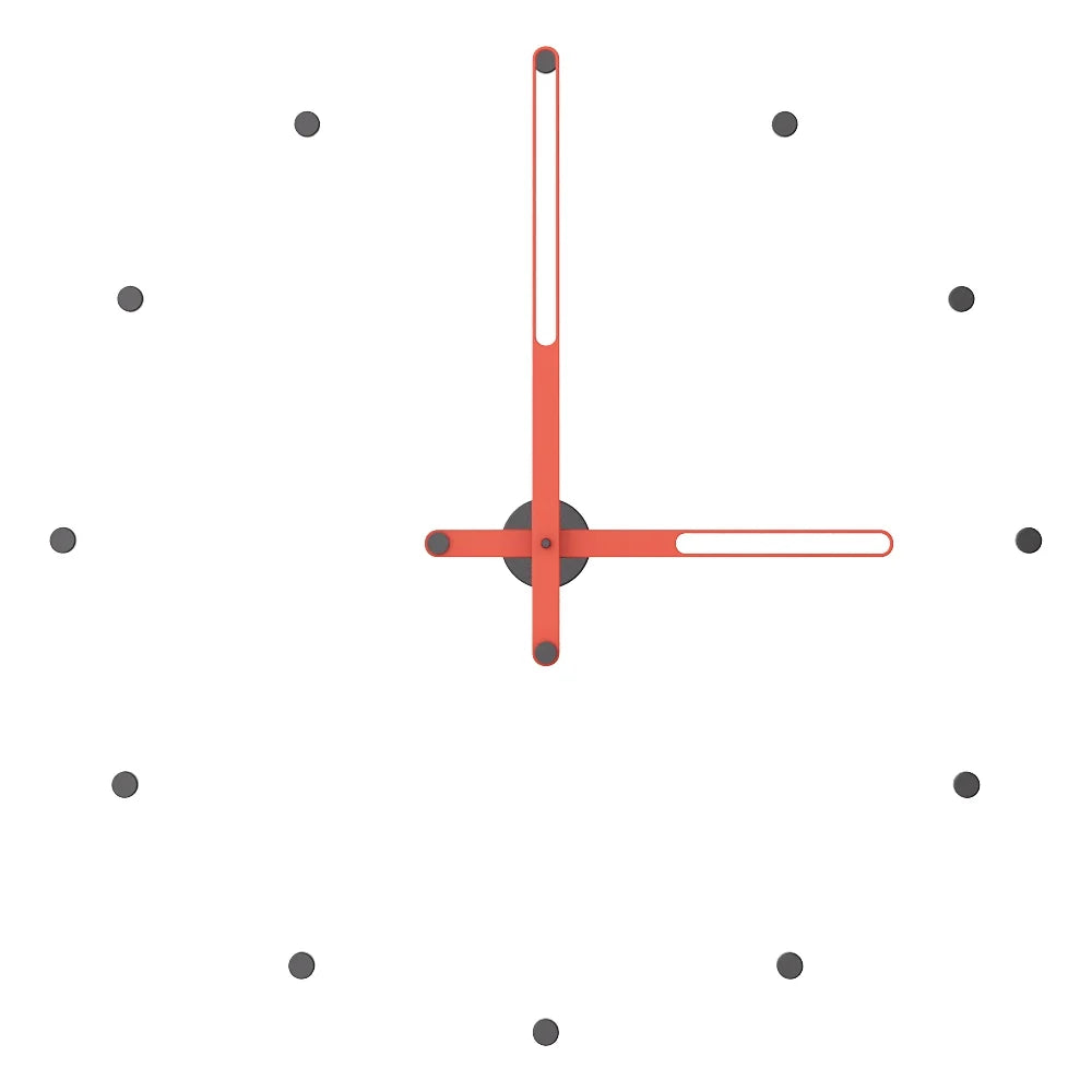 Nilo Index Wall Clock with Hour Markers – image 43