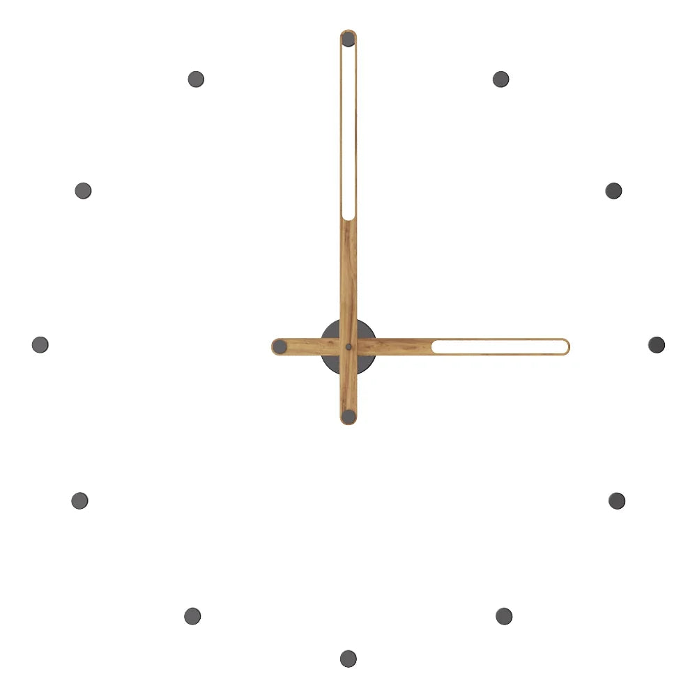 Nilo Index Wall Clock with Hour Markers – image 42