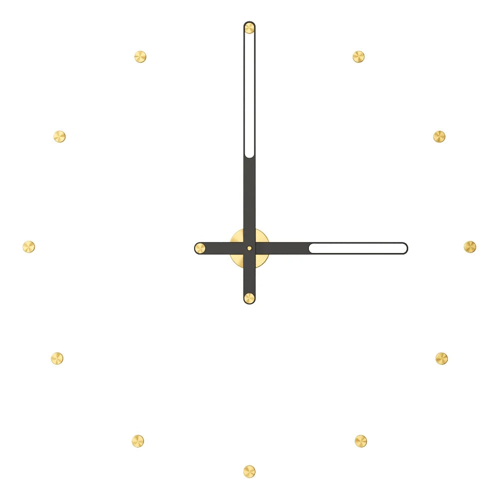 Nilo Index Wall Clock with Hour Markers – image 40