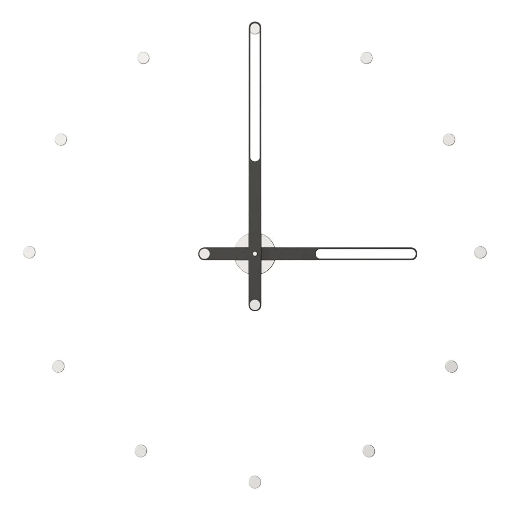 Nilo Index Wall Clock with Hour Markers – image 36