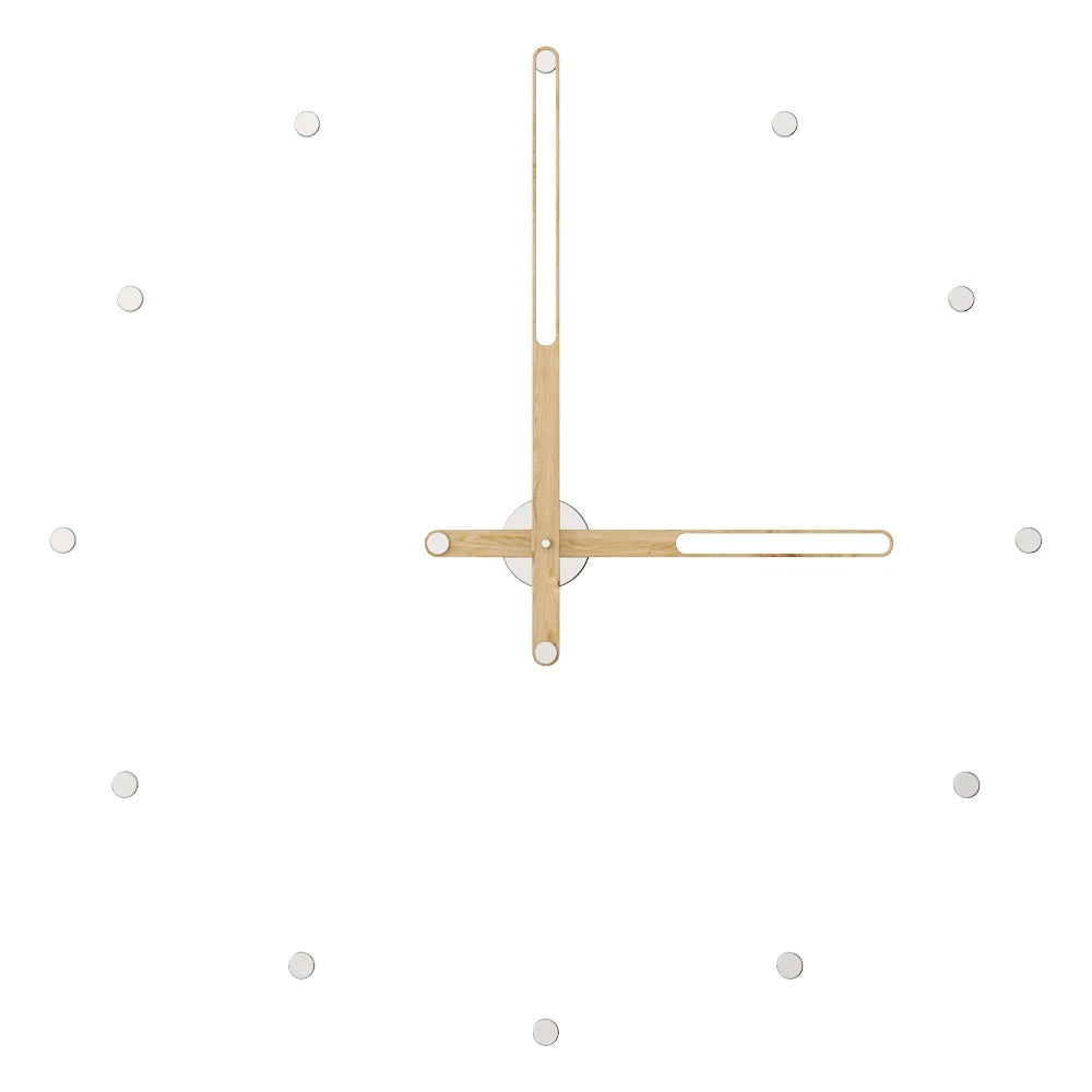 Nilo Index Wall Clock with Hour Markers – image 34