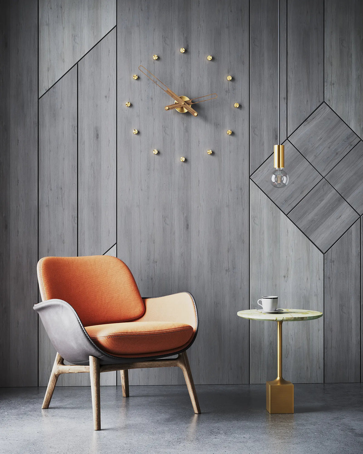 Nilo Index Wall Clock with Hour Markers – image 6
