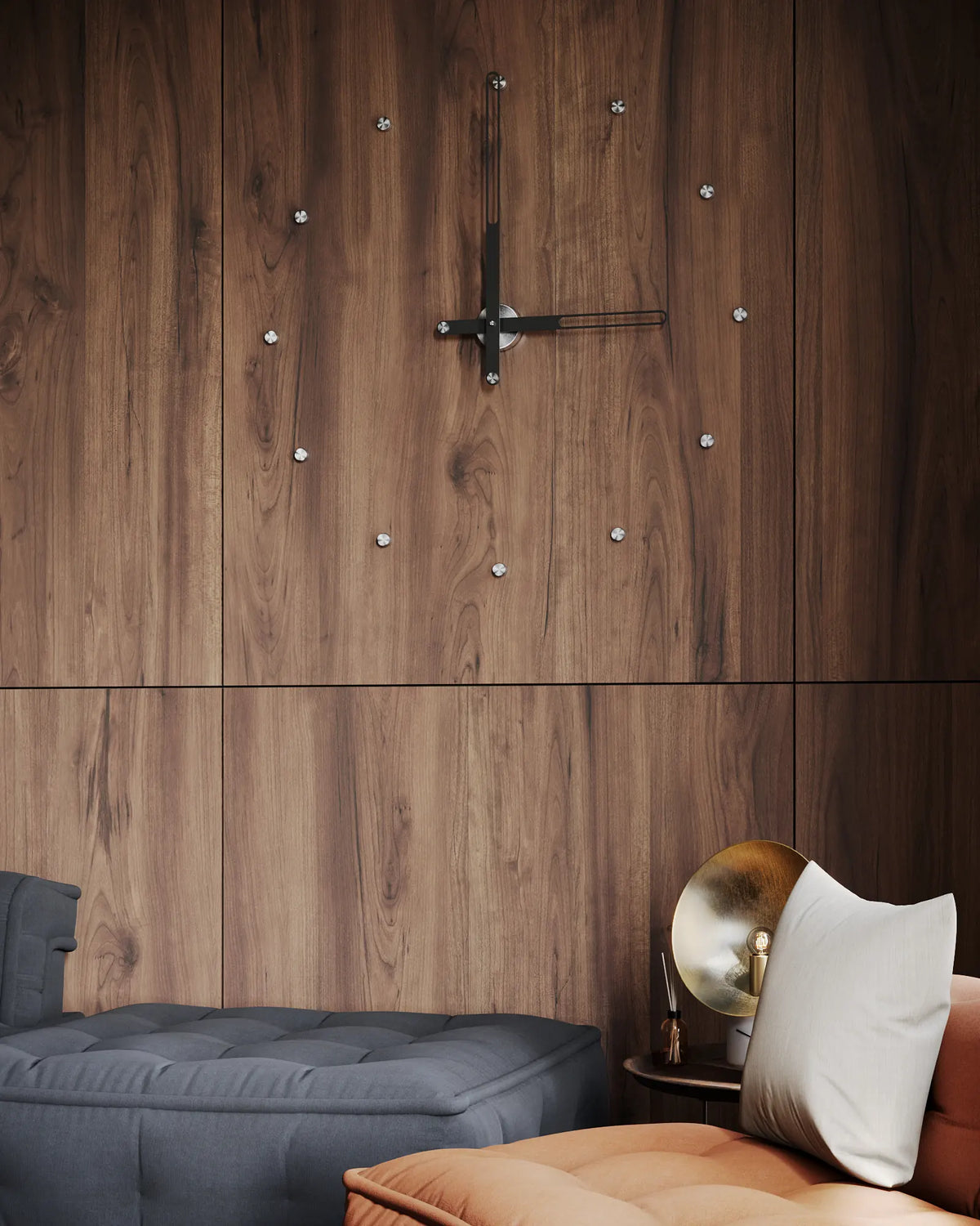 Nilo Index Wall Clock with Hour Markers – image 3