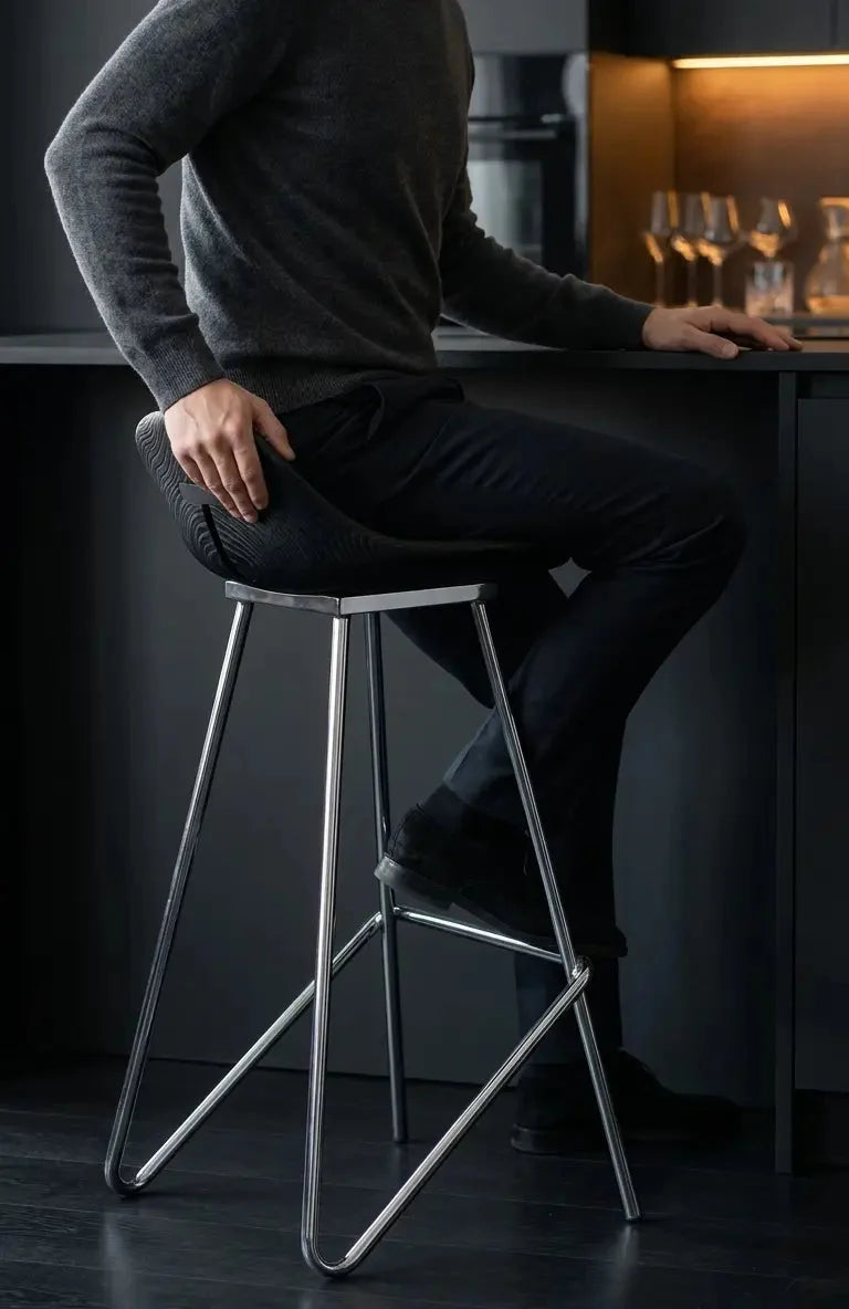 Sculpted Wood Wing Counter and Bar Stool – image 11