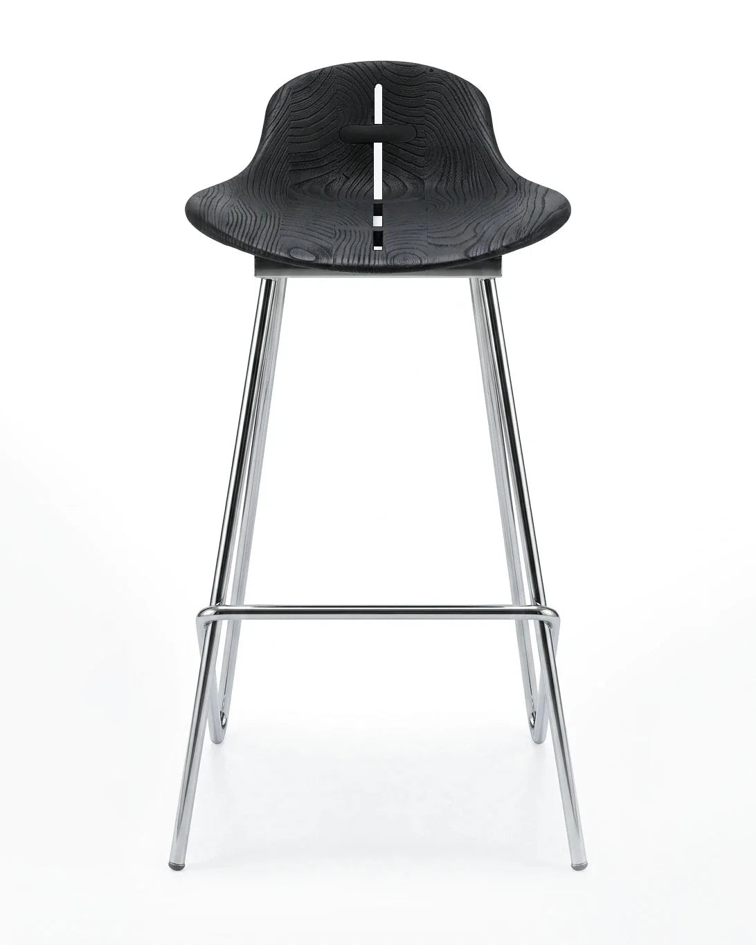 Sculpted Wood Wing Counter and Bar Stool – image 1
