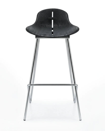 Sculpted Wood Wing Counter and Bar Stool – image 1
