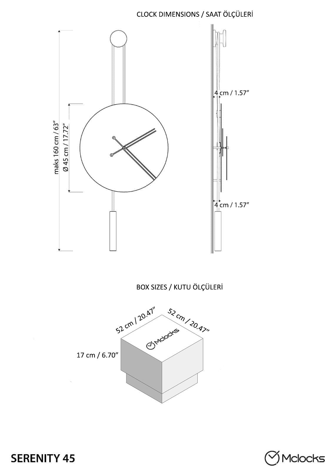 Serena Minimalist Metal Wall Clock – image 33