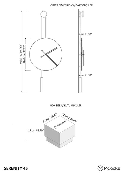 Serena Minimalist Metal Wall Clock – image 33