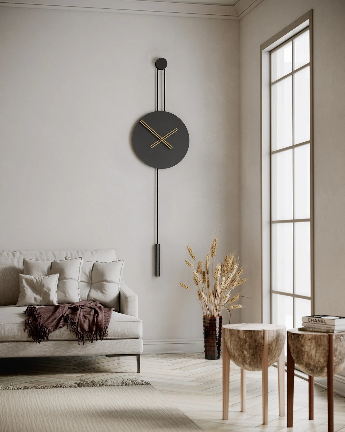 Serena Minimalist Metal Wall Clock – image 3