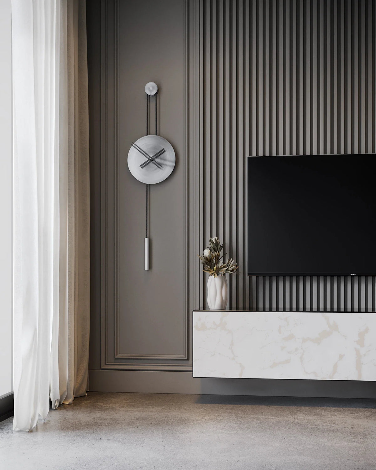 Serena Minimalist Metal Wall Clock – image 8