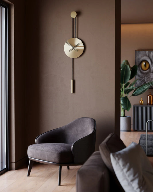 Serena Minimalist Metal Wall Clock – image 2