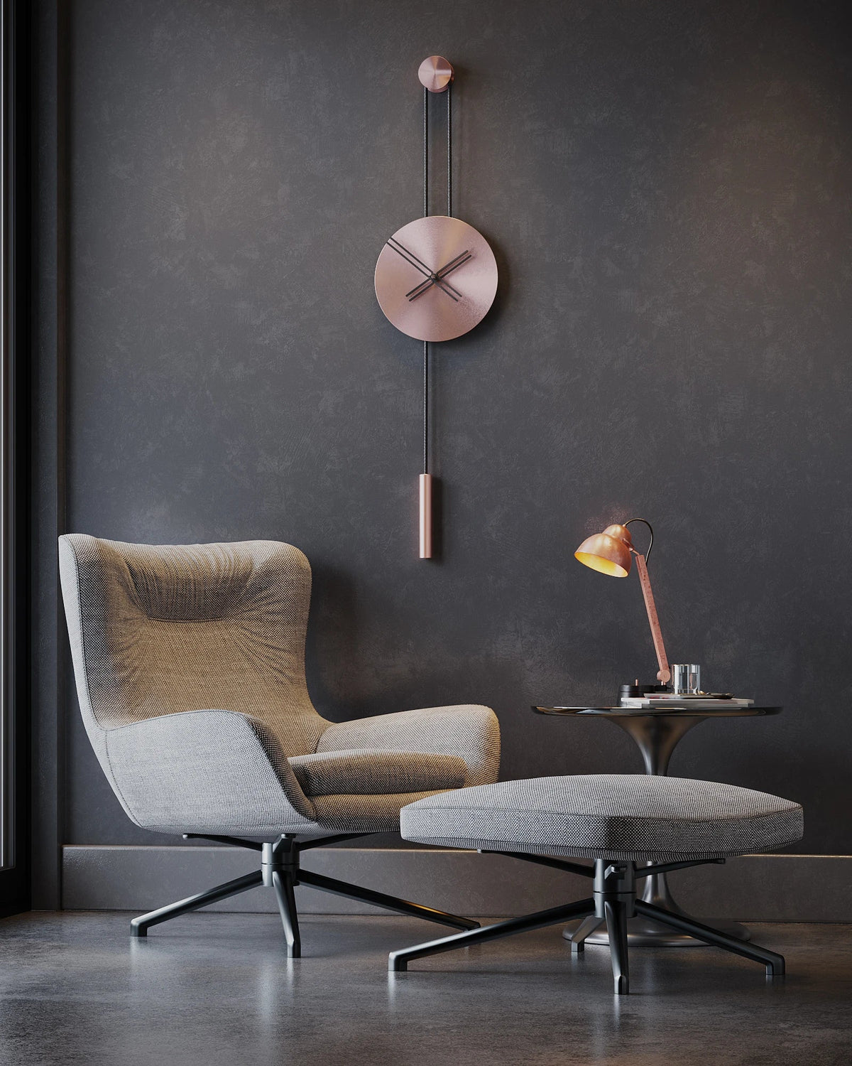 Serena Minimalist Metal Wall Clock – image 13