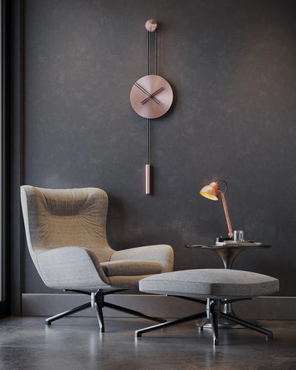 Serena Minimalist Metal Wall Clock – image 13