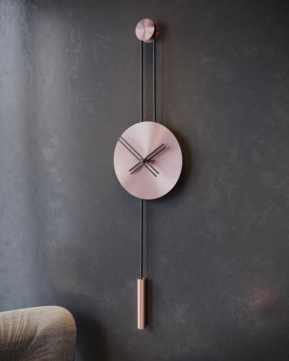 Serena Minimalist Metal Wall Clock – image 14