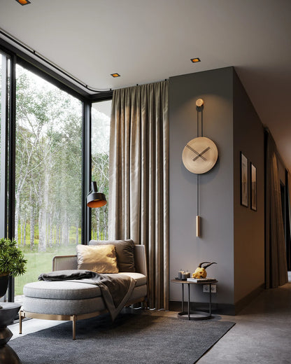 Serena Minimalist Metal Wall Clock – image 17