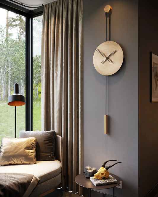 Serena Minimalist Metal Wall Clock – image 1