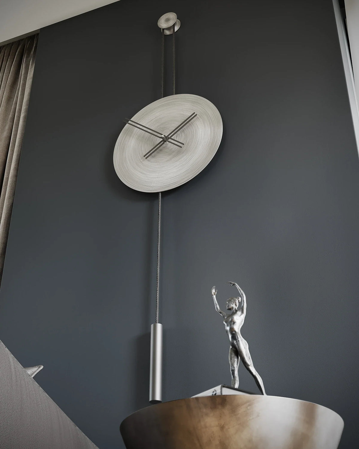 Serena Minimalist Metal Wall Clock – image 21