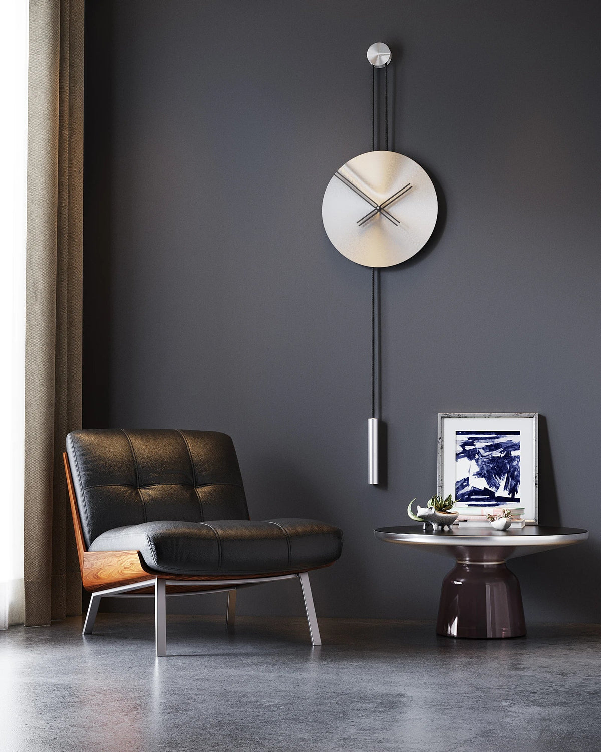 Serena Minimalist Metal Wall Clock – image 22