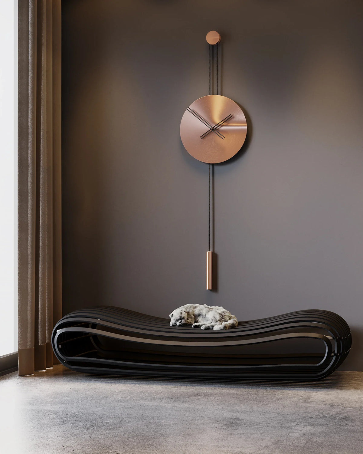 Serena Minimalist Metal Wall Clock – image 26