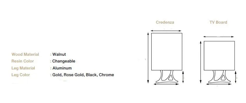 Walnut and Epoxy Resin Credenza – image 10