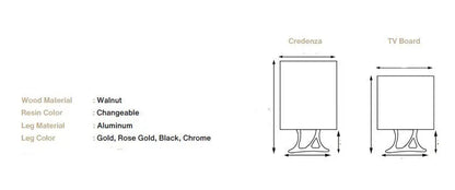 Walnut and Epoxy Resin Credenza – image 10