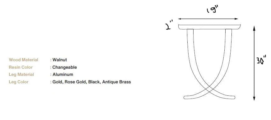 Walnut and Epoxy Console Table with Sculptural Base – image 15