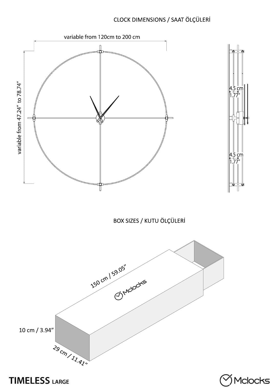Tempo Grande Custom-Size Wall Clock – image 13