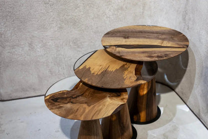 Zigzag Epoxy Resin Nesting Coffee Table Set – image 7