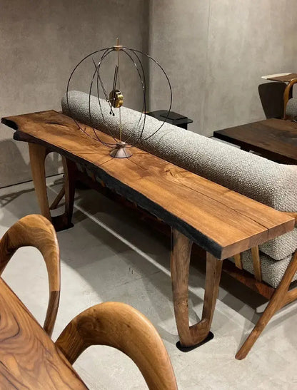 Rustic Solid Walnut Console and Sofa Table – image 4