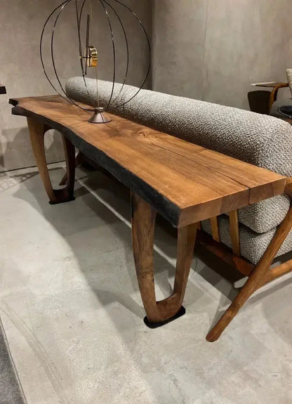 Rustic Solid Walnut Console and Sofa Table – image 8