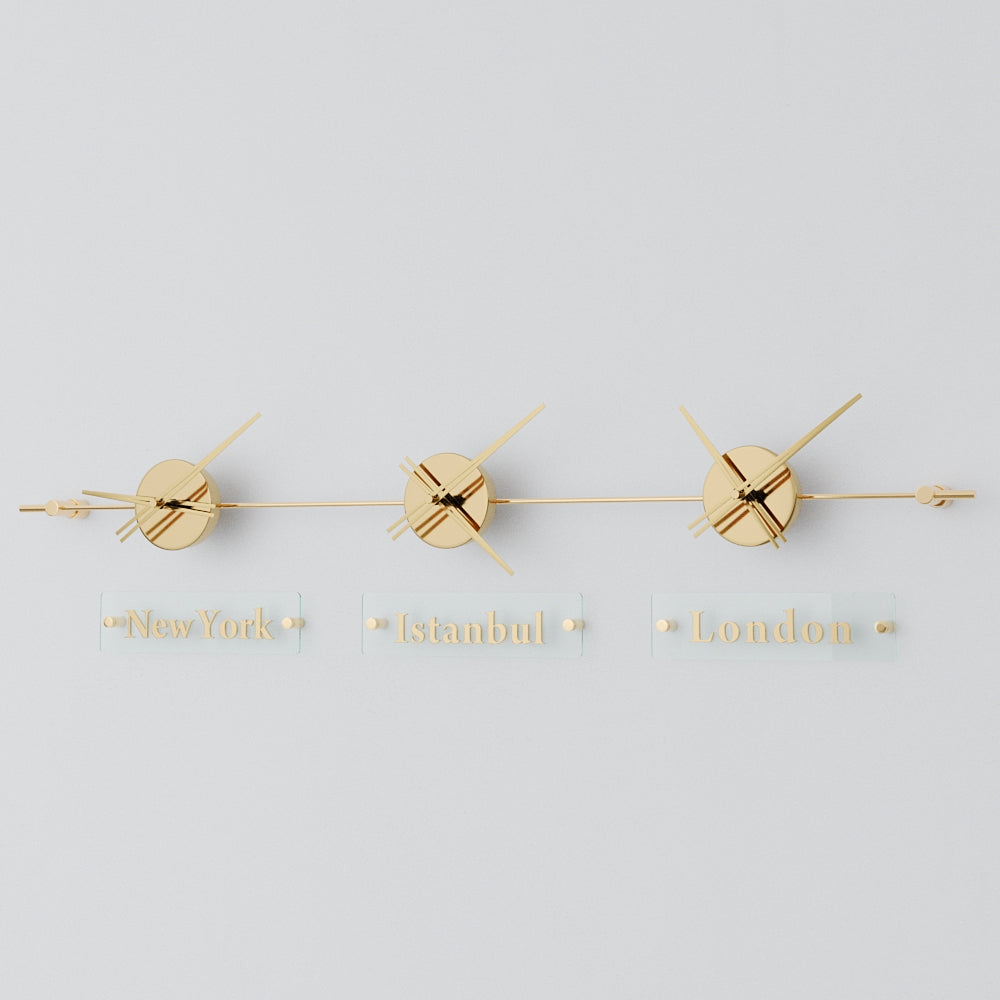 Mondo Panoramic World Time Zone Wall Clock – image 30