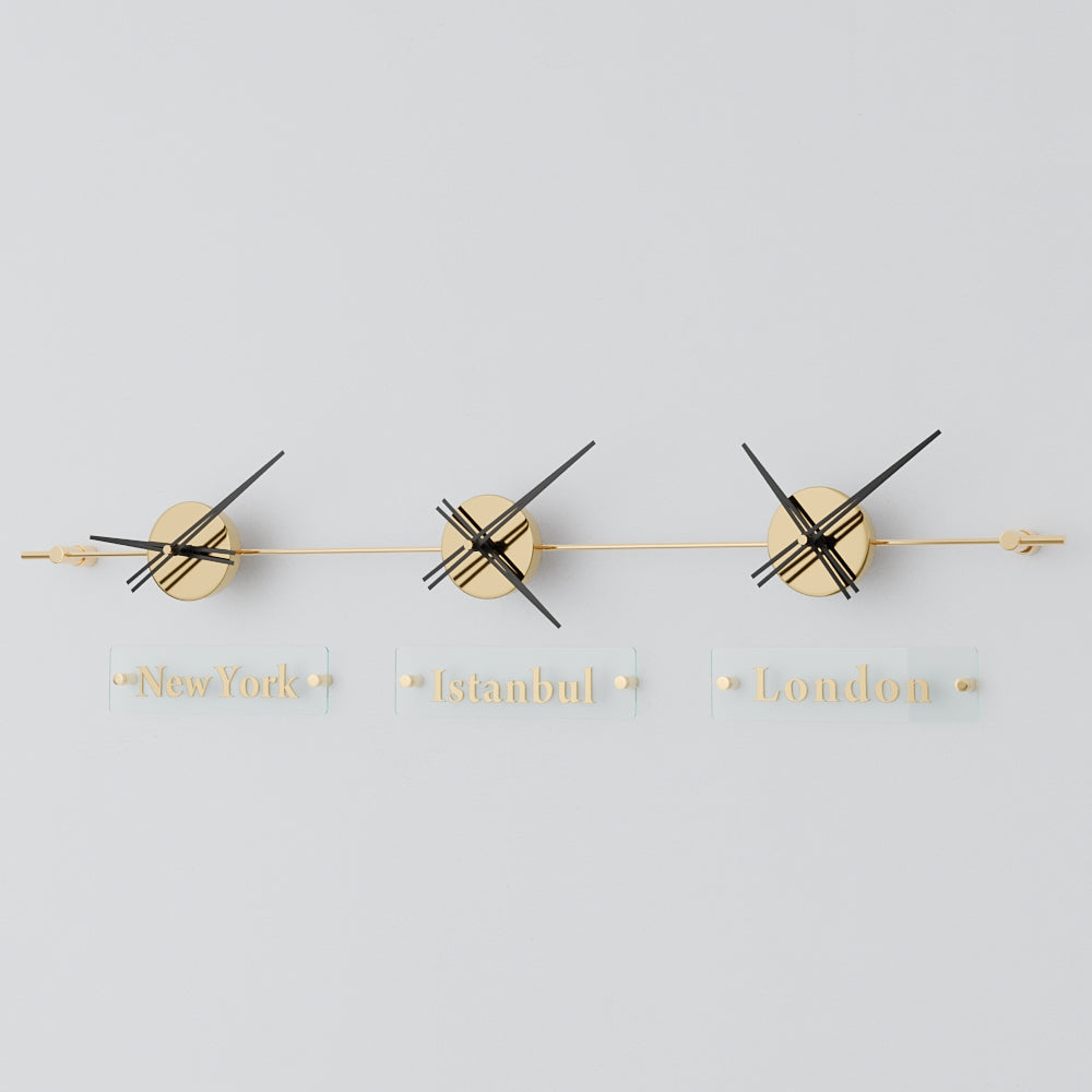 Mondo Panoramic World Time Zone Wall Clock – image 32