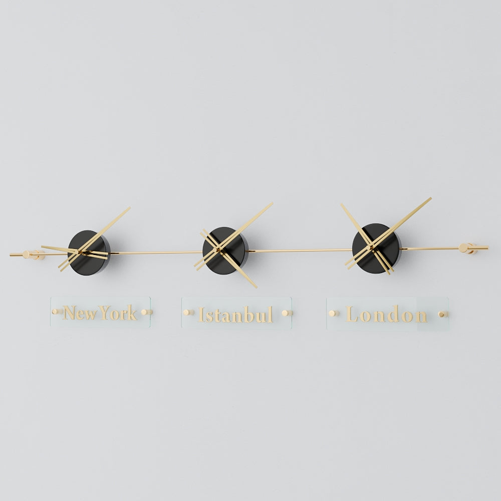 Mondo Panoramic World Time Zone Wall Clock – image 33