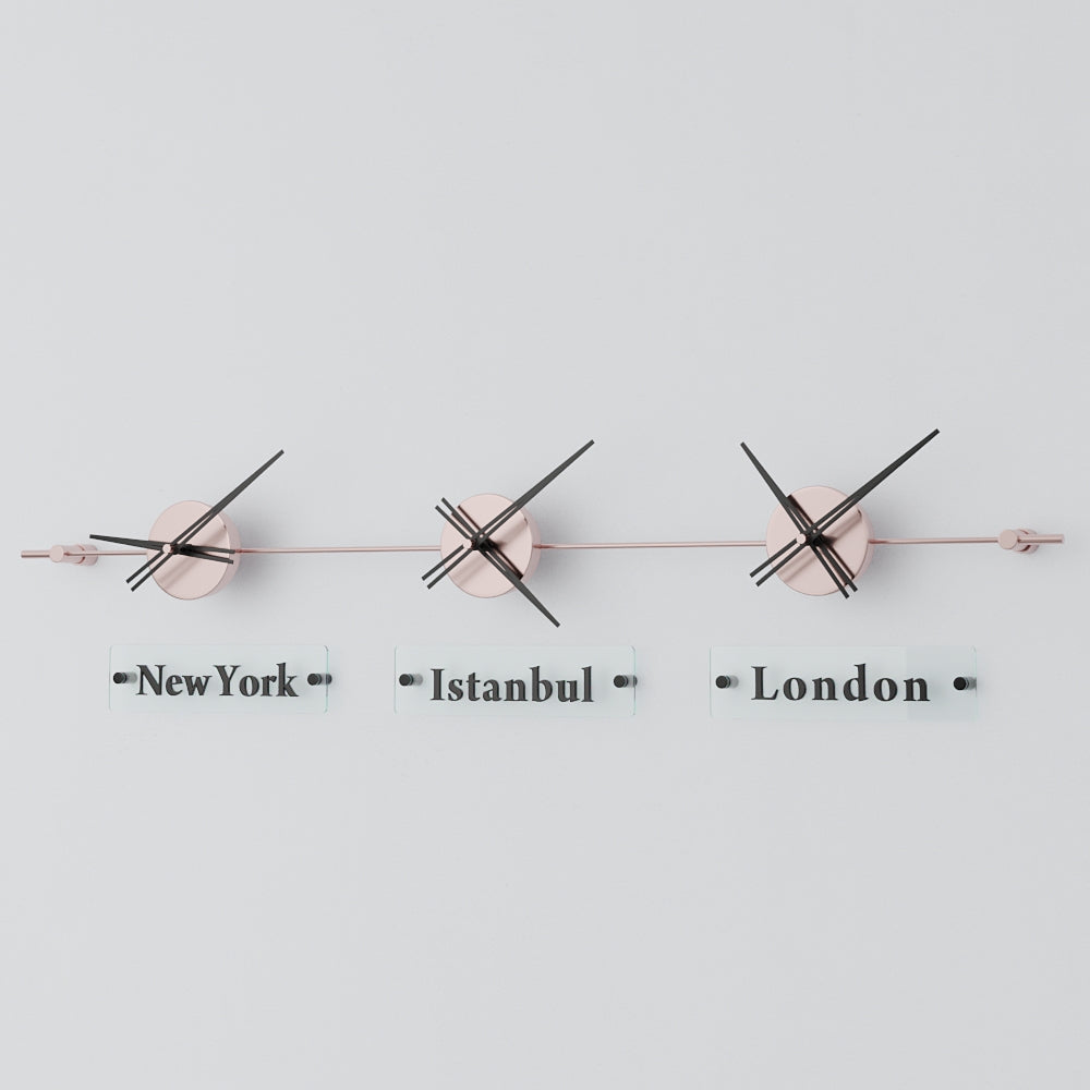Mondo Panoramic World Time Zone Wall Clock – image 35