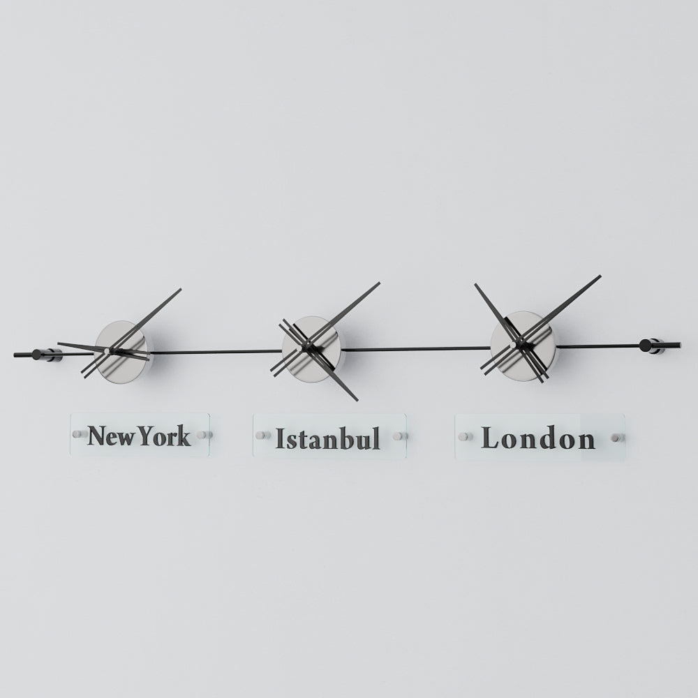 Mondo Panoramic World Time Zone Wall Clock – image 45