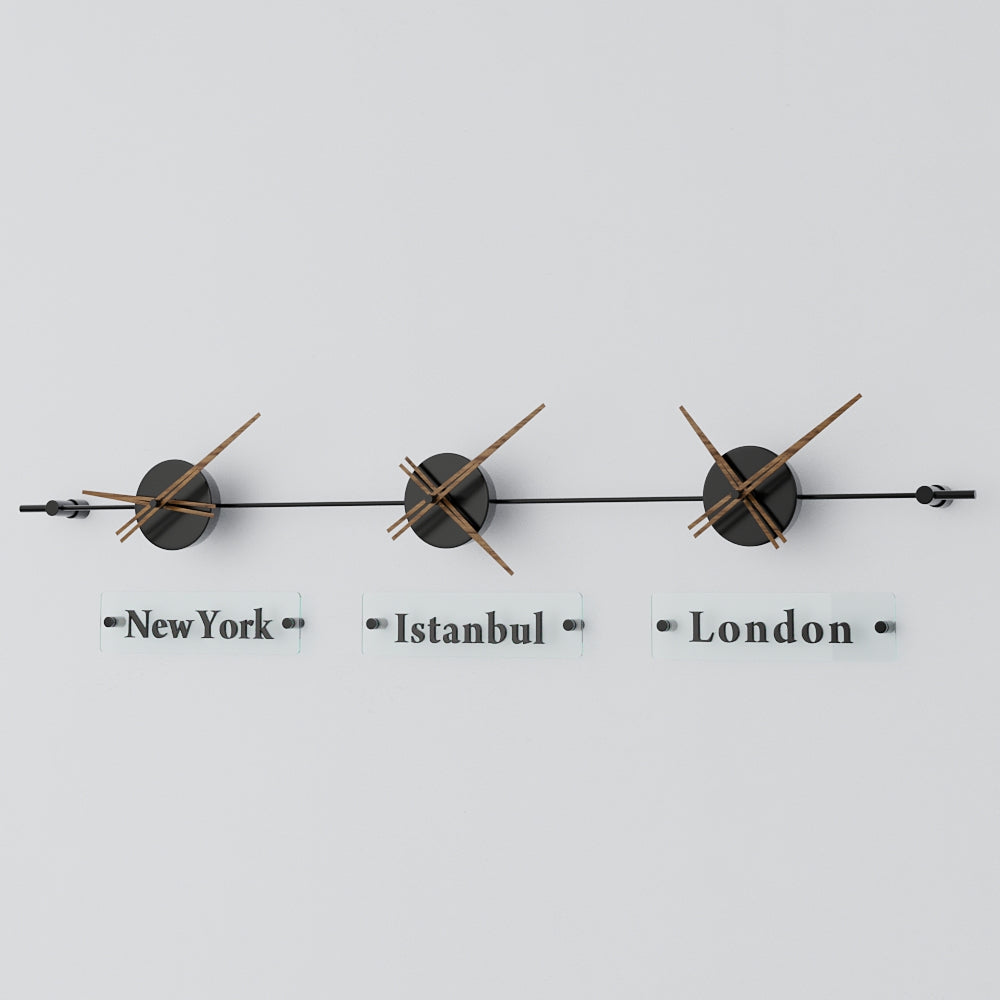 Mondo Panoramic World Time Zone Wall Clock – image 46