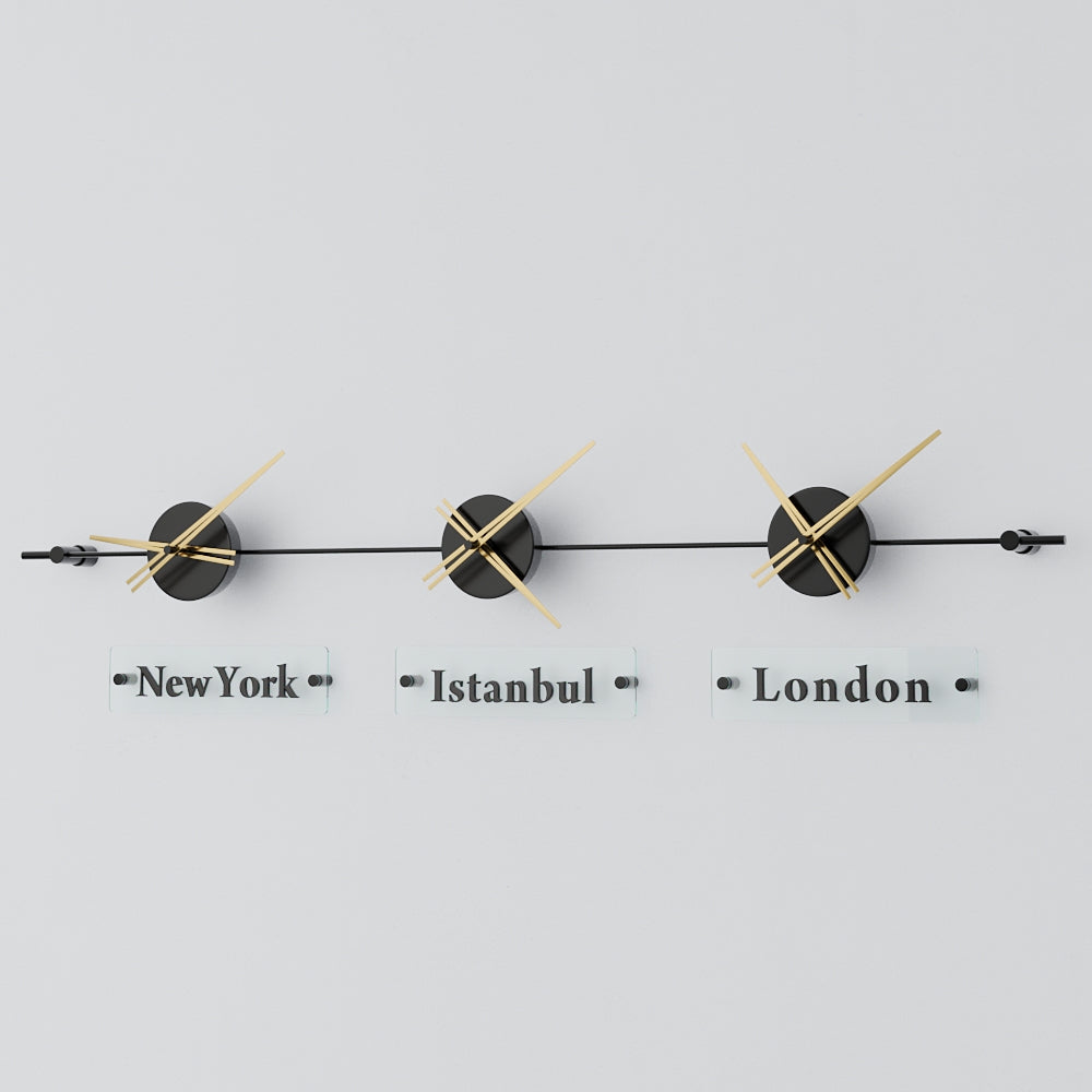 Mondo Panoramic World Time Zone Wall Clock – image 47