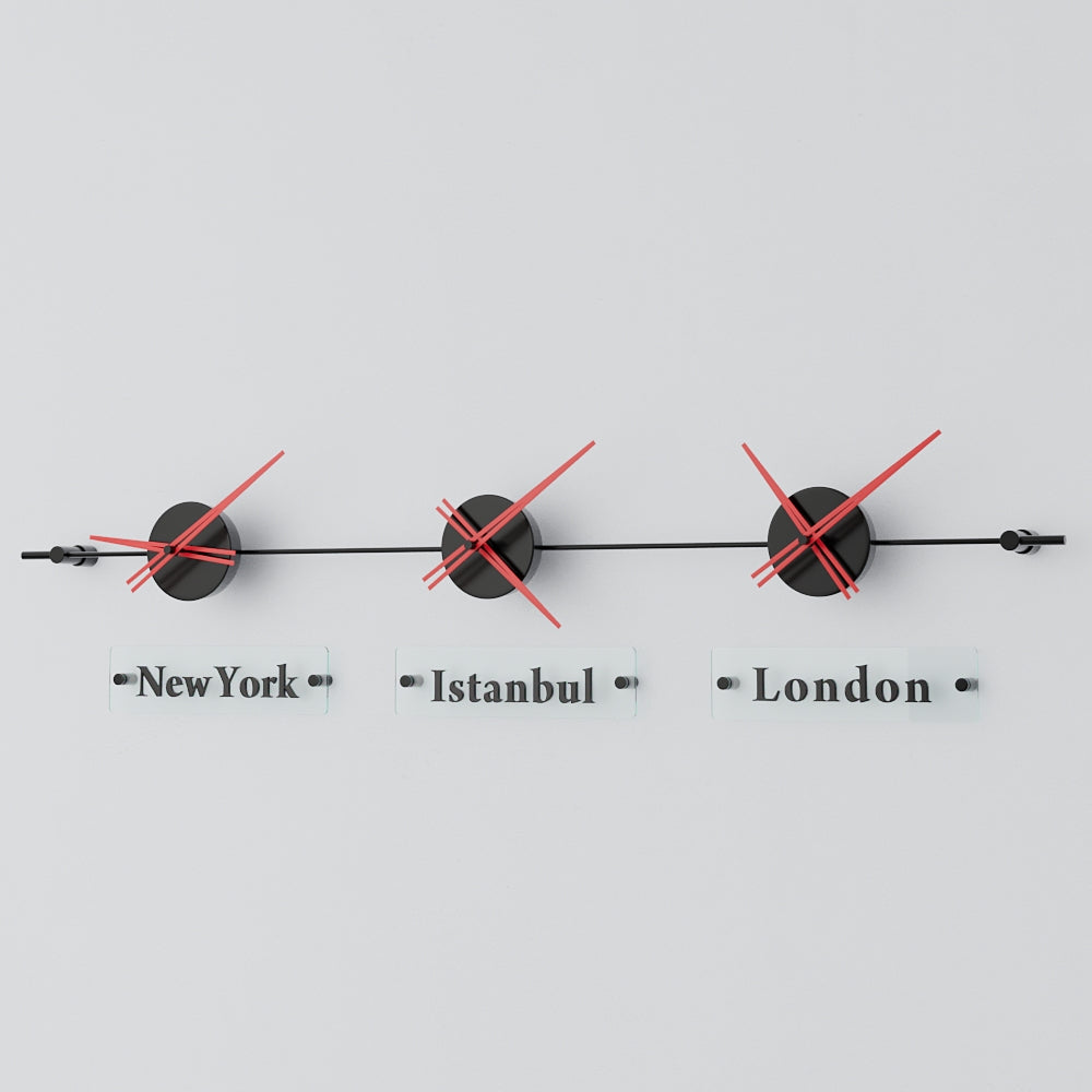 Mondo Panoramic World Time Zone Wall Clock – image 48