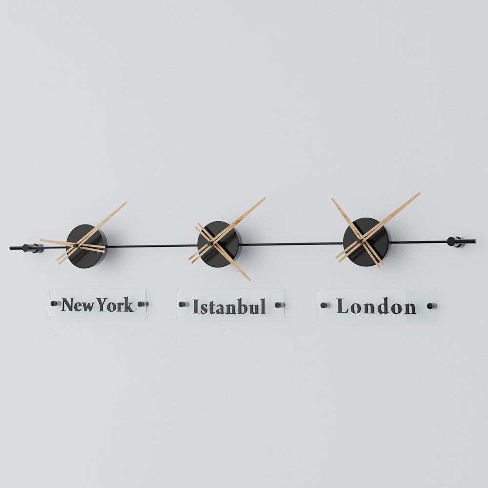 Mondo Panoramic World Time Zone Wall Clock – image 49