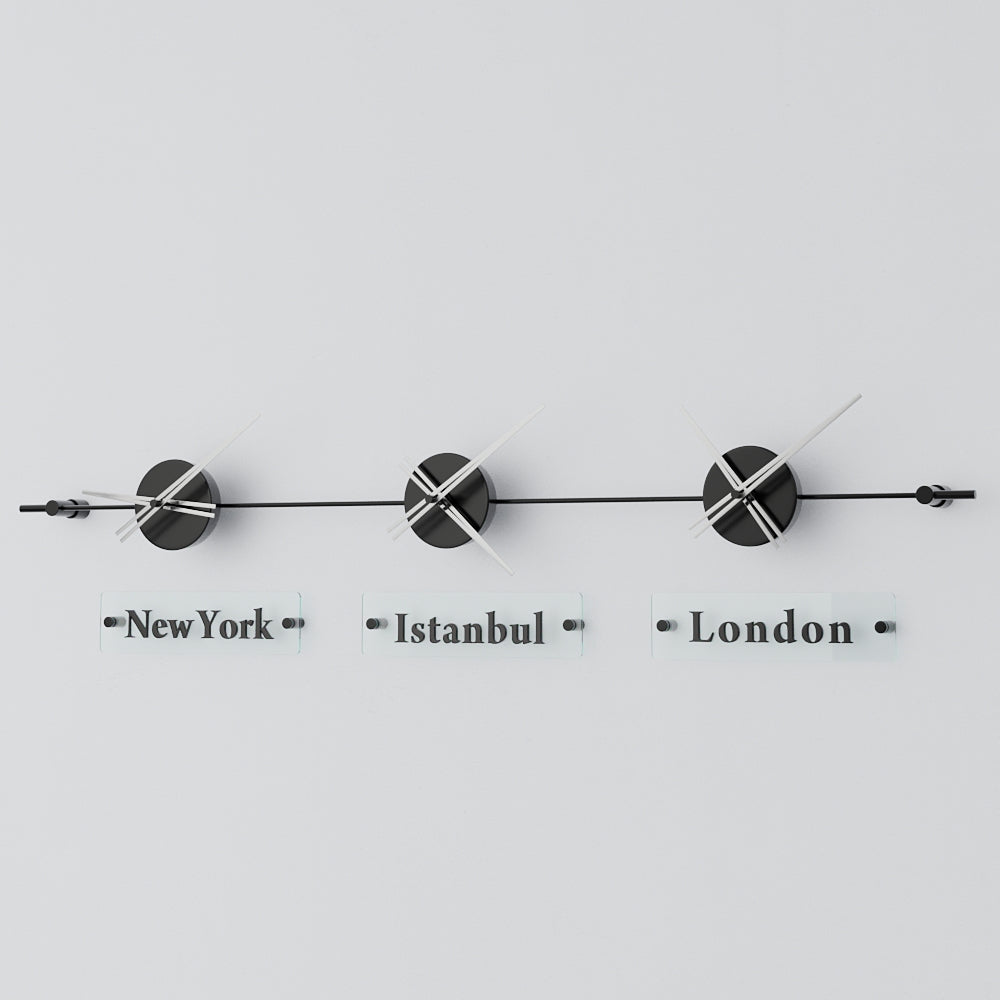Mondo Panoramic World Time Zone Wall Clock – image 50