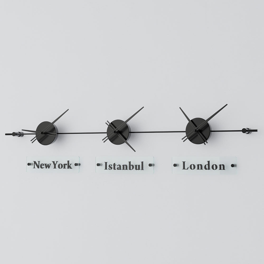 Mondo Panoramic World Time Zone Wall Clock – image 51