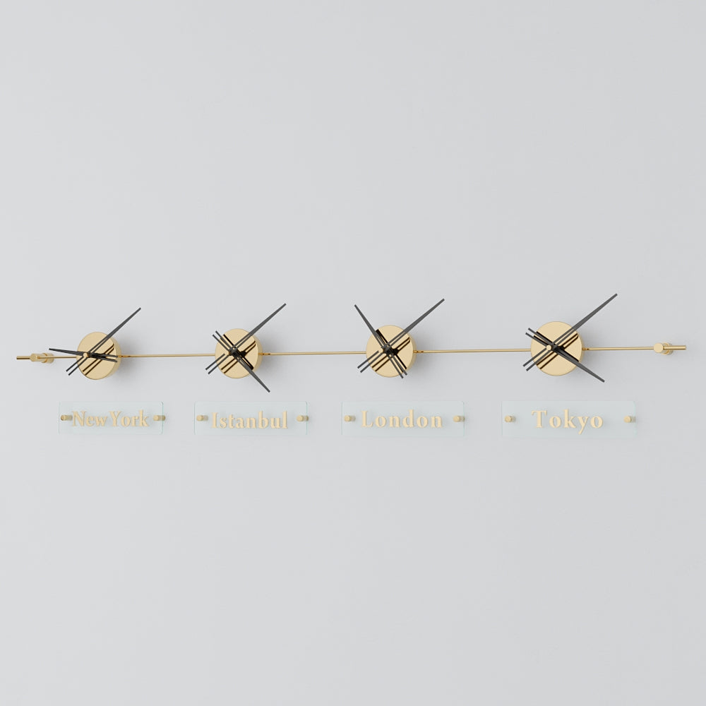 Mondo Panoramic World Time Zone Wall Clock – image 54