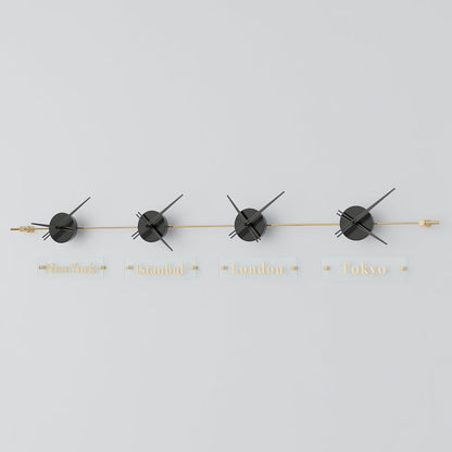 Mondo Panoramic World Time Zone Wall Clock – image 56